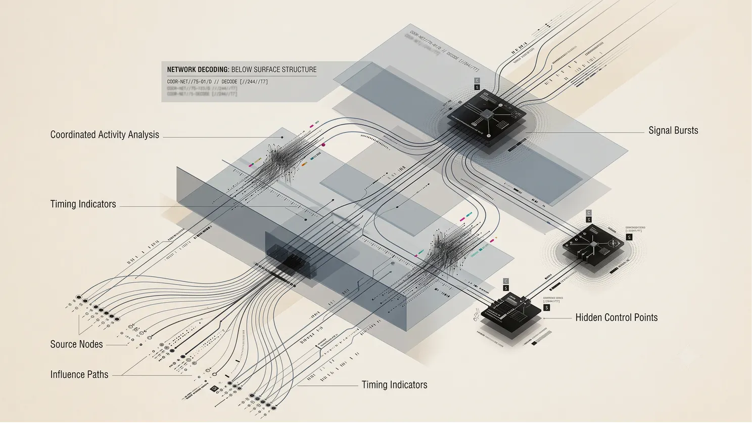 Synthetic narrative warfare intelligence diagram